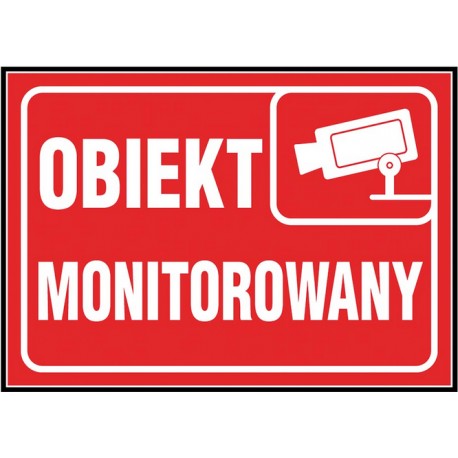 Znak „Obiekt monitorowany”  150x210
